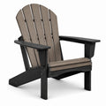 Adirondackstuhl Polyholz Kunststoff Schwarz/Braun