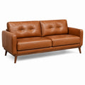 3-Sitzer Sofa Leder Cognac