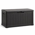 Kunststoff-Gartenbox 120x46x57 cm Schwarz
