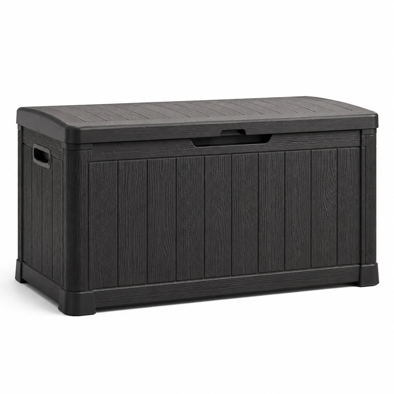 Kunststoff-Gartenbox 120x46x57 cm Schwarz