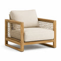 Garten-Loungesessel Teakholz Beige 75x85x80 cm